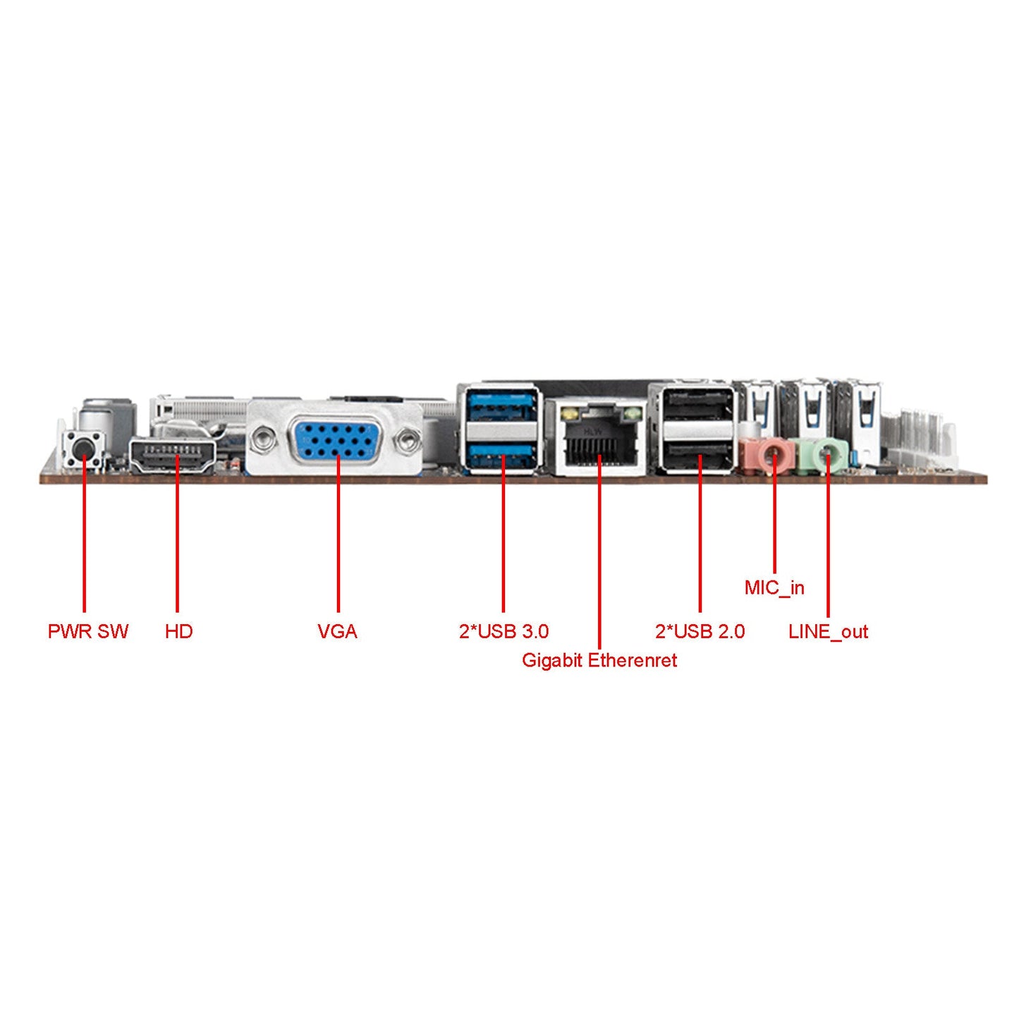 Mining Motherboard CPU DDR3 memory Slot Riserless 8*USB Mining Expert Board