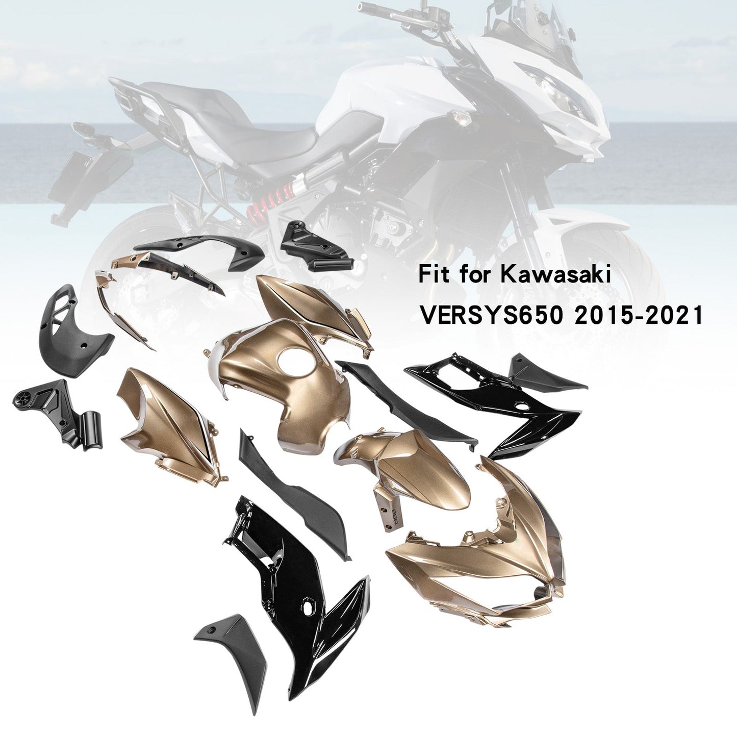 2015-2021 Kawasaki VERSYS650 Fairing Kit Bodywork Plastic ABS