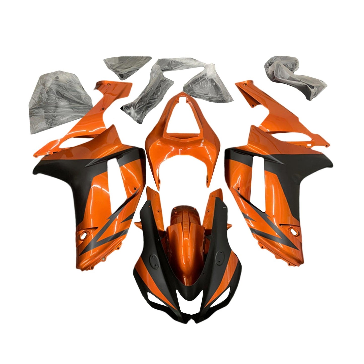 2007-2008 Kawasaki ZX6R Fairing Kit Bodywork Plastic ABS