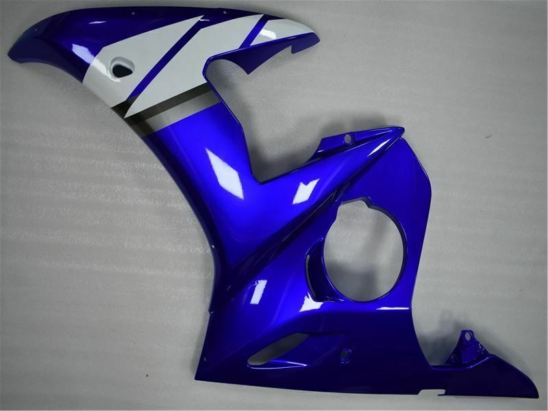 2003-2004 Yamaha YZF R6 Amotopart Fairing Blue White Kit