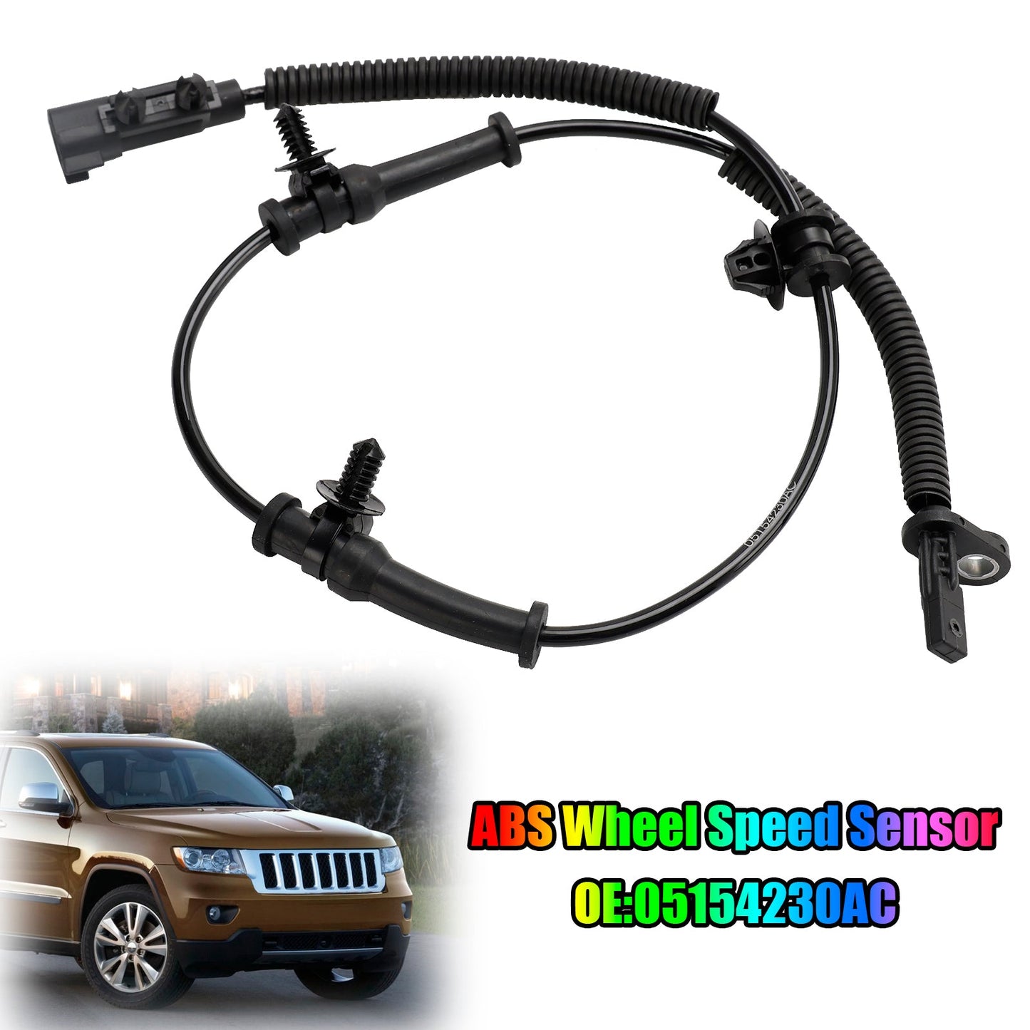 Grand Cherokee 2011-2018 05154230AC ABS Wheel Speed Sensor Rear Right & Left