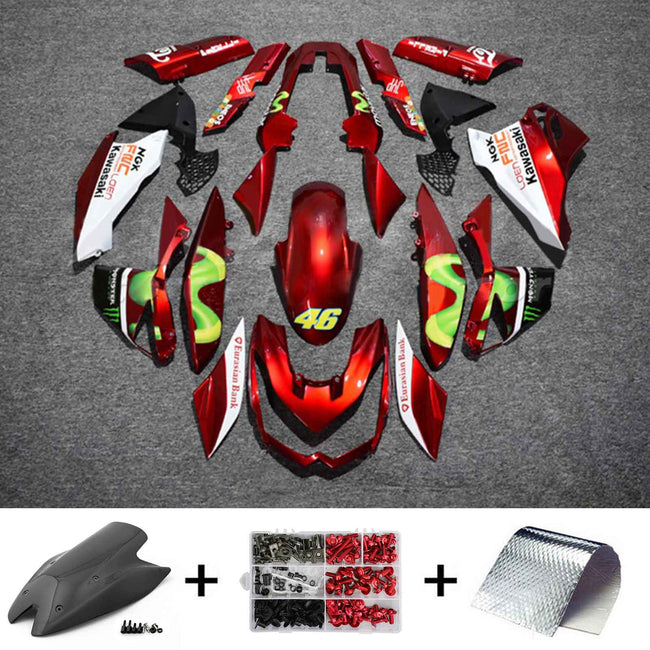 2010-2013 Kawasaki Z1000 Injection Fairing Kit Bodywork Plastic ABS#107