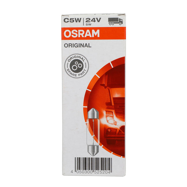 10x For OSRAM General Lighting Halogen Auxiliary Light C5W 24V SV8.5-8