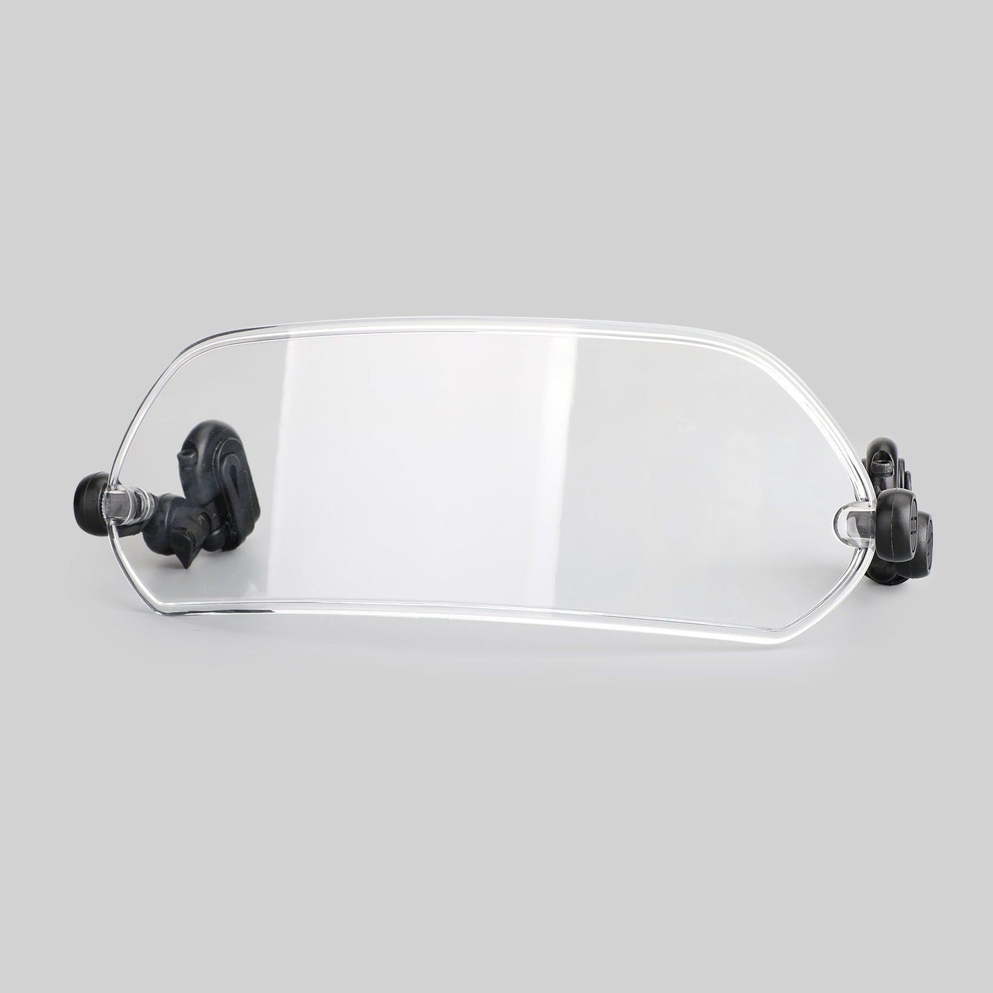 Universal Adjustable Clip On Windshield Extension Spoiler Wind Deflector Clear