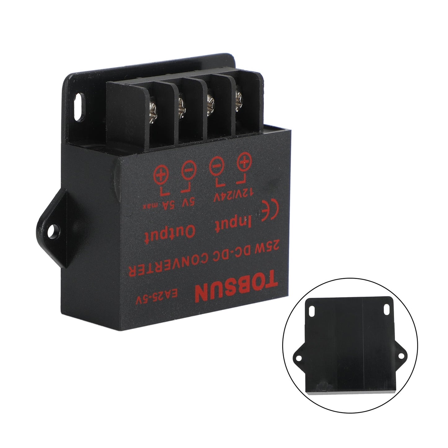 Voltage Converter DC 12/24V To 5V 5A 25W Power Adapter Step Down Regulator