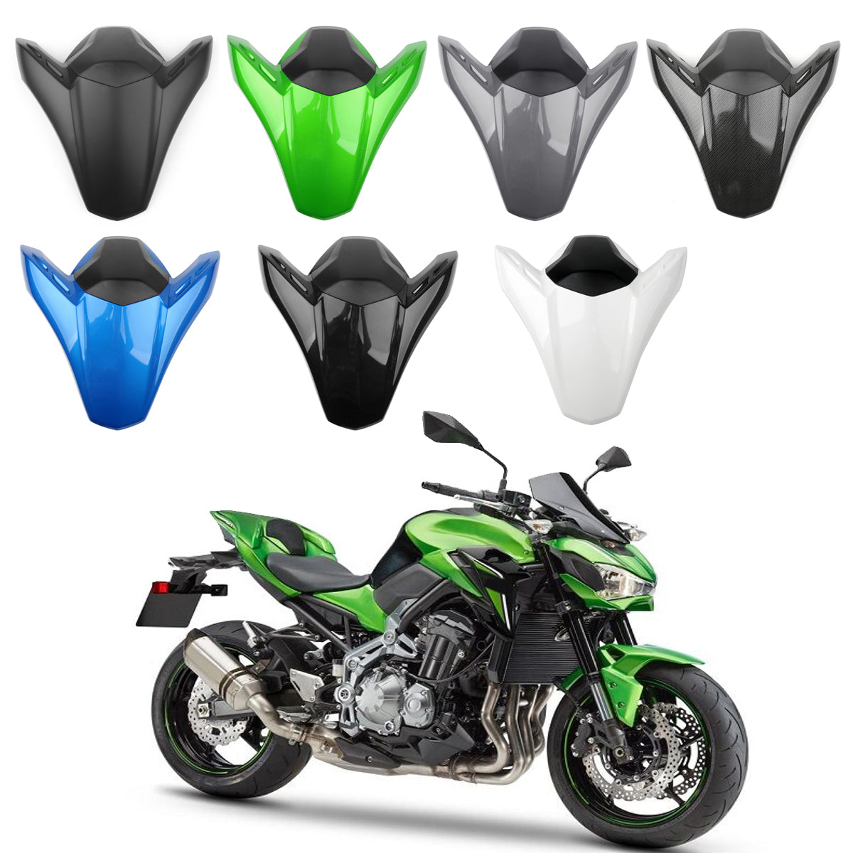 ABS plastic Rear Seat Fairing Cover Cowl For Kawasaki Z900 Z 900 ABS 2017-2020 Generic