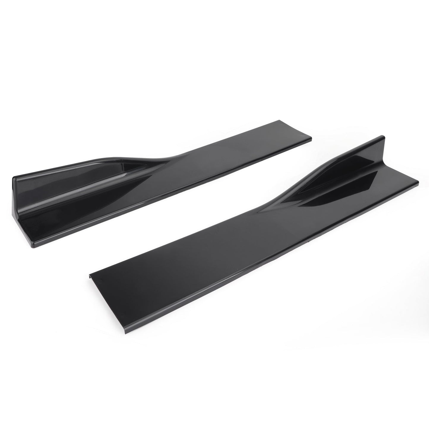 86.6" Universal Side Skirt Extensions Rocker Panel Splitters Lip Polypropylene