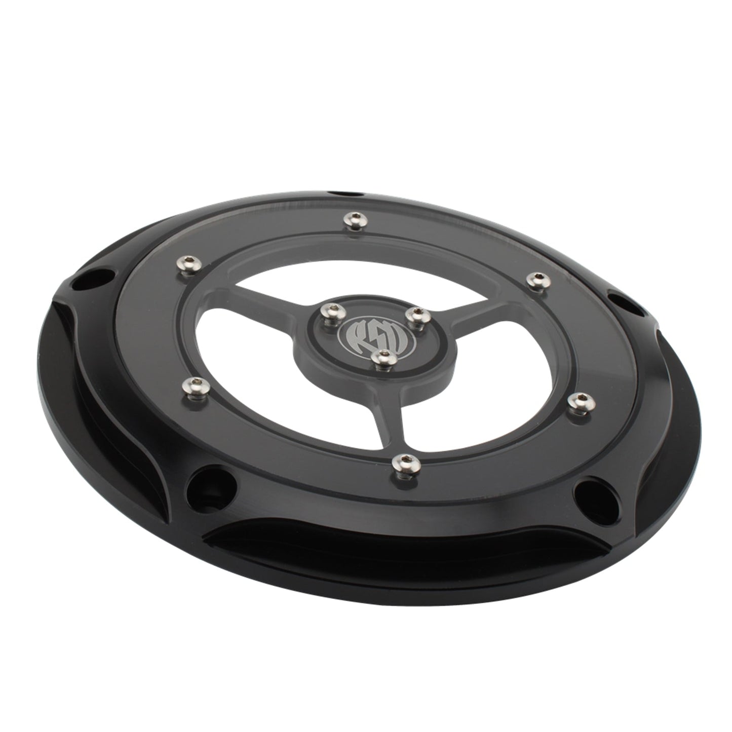 Engine Protector Crank Case Stator Cover Black Fit For Road King Fat Glide 1584