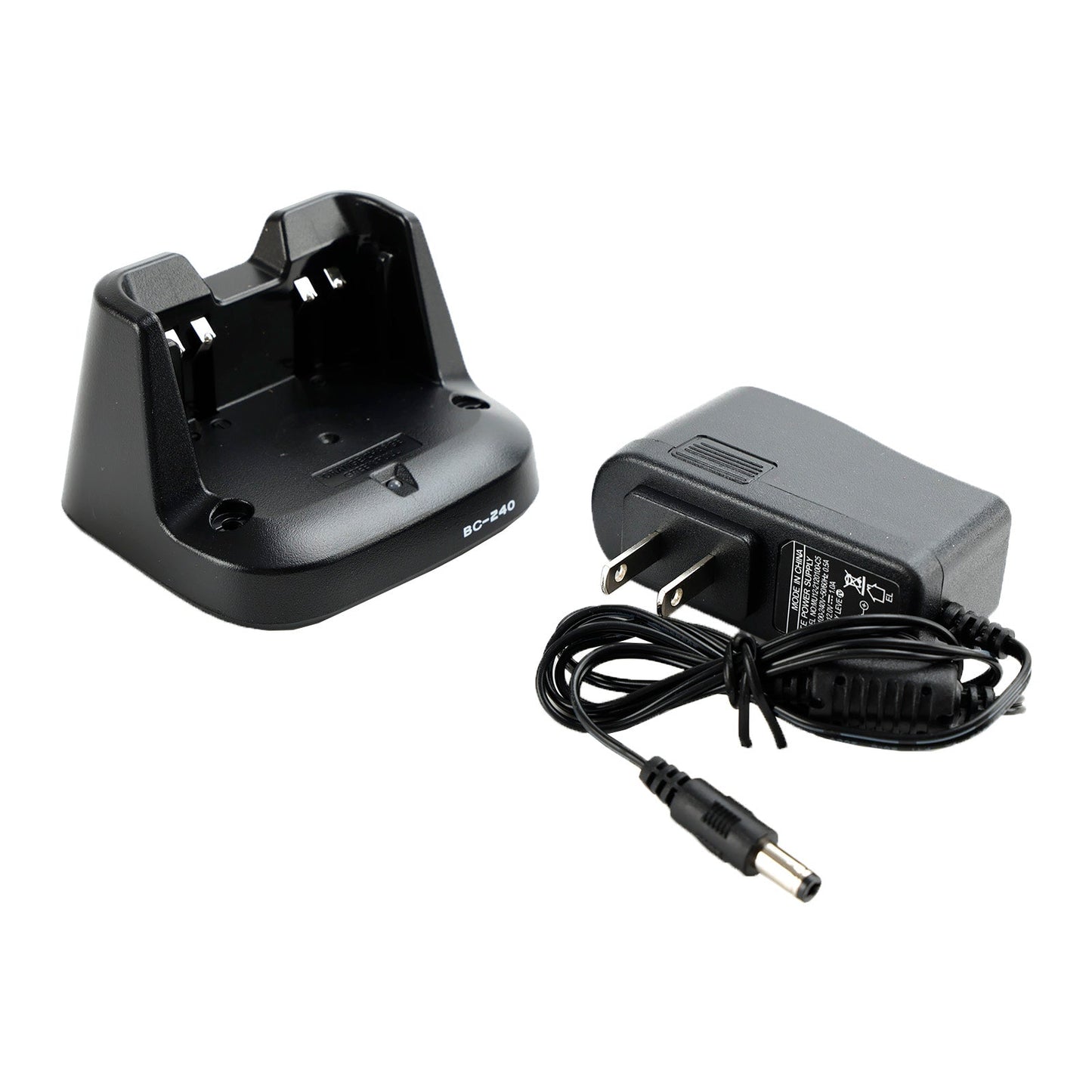 BC-240 Charger BP-298 Battery Rapid Dock For ICOM V86 U86 Two Way Radio US Plug