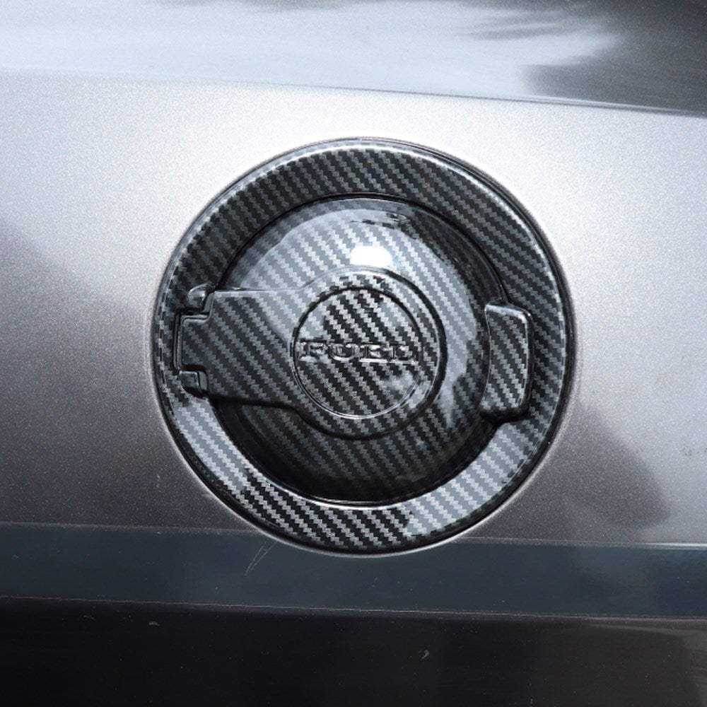 Carbon Fiber Fuel Tank Cover Door Gas Filler Cap Fit For Dodge Challenger 2009+
