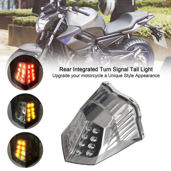 Turn Signal Tail Light For Yamaha Diversion 600 XJ6 FZ6 2009-2017 Black