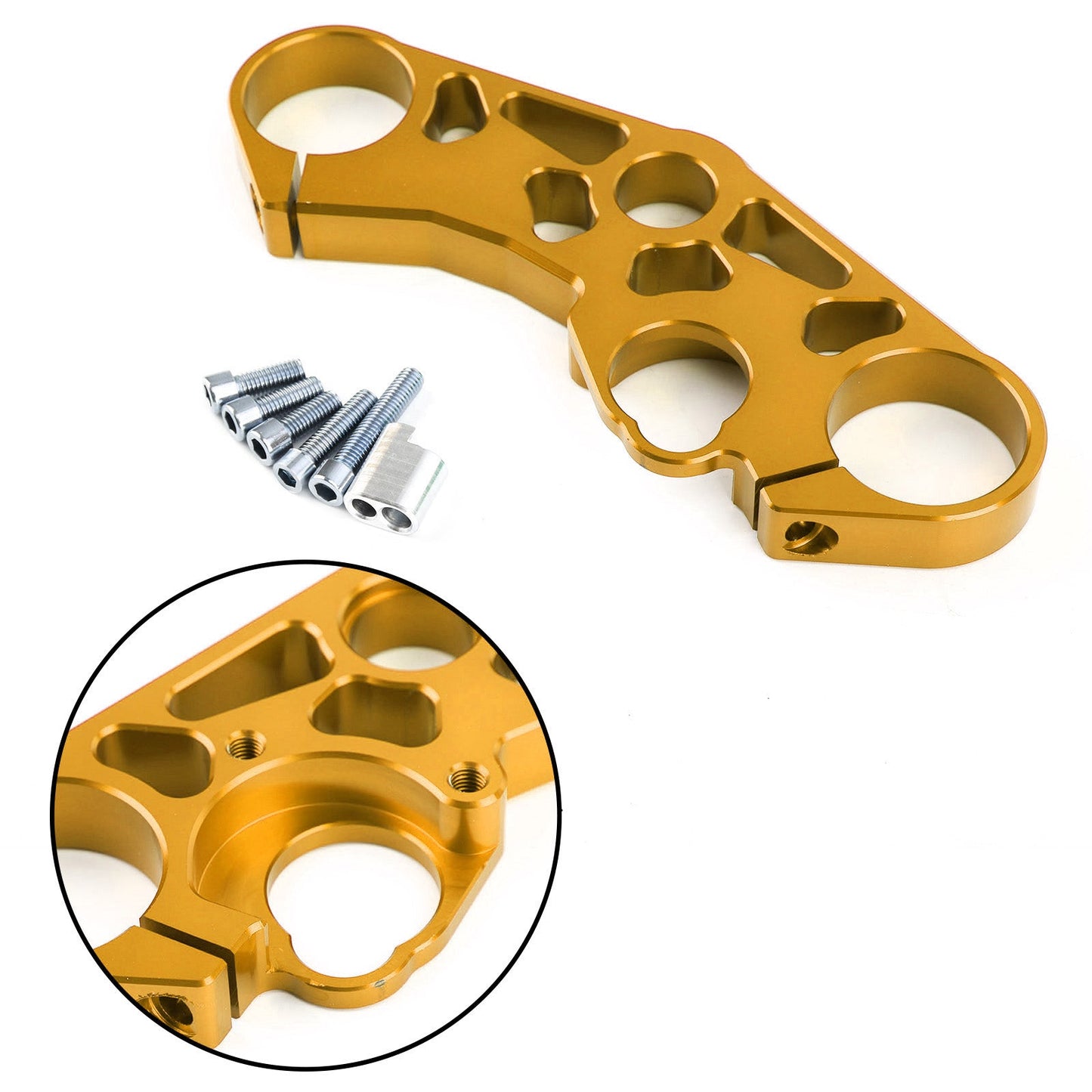 Lowering Triple Tree Front Upper Top Clamp for SUZUKI GSXR 600 750 1000 Black