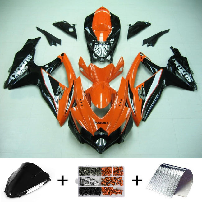 2008-2010 Suzuki GSXR 600/750 K8 Amotopart Injection Fairing Kit Bodywork Plastic ABS #156