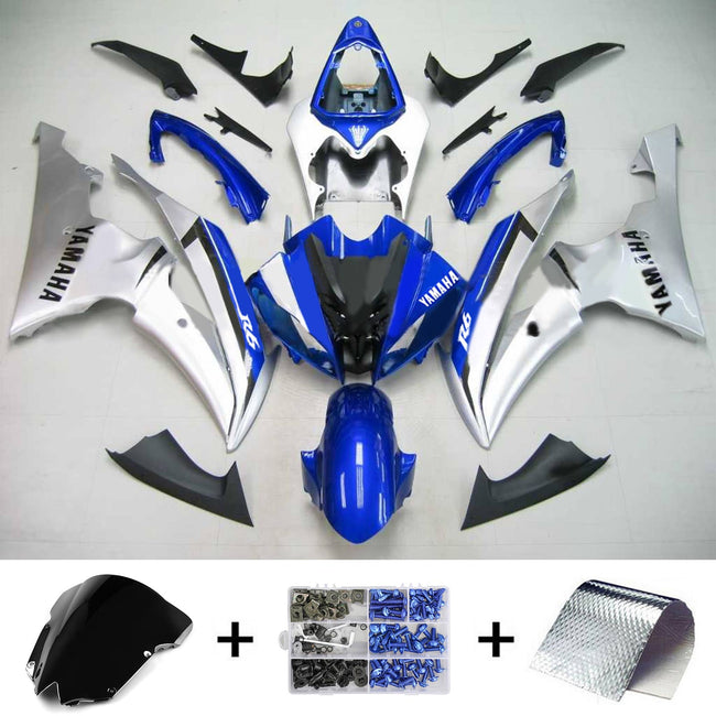 2008-2016 Yamaha YZF 600 R6 Amotopart Injection Fairing Kit Bodywork Plastic ABS #139