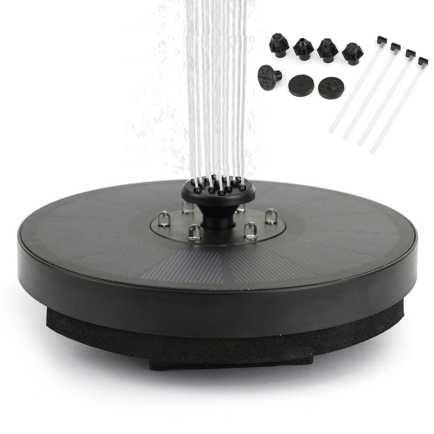 Bird Bath Solar Fountain Pump water mister Night Floating Garden