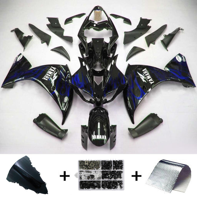 2009-2011 Yamaha YZF 1000 R1 Amotopart Injection Fairing Kit Bodywork Plastic ABS #130