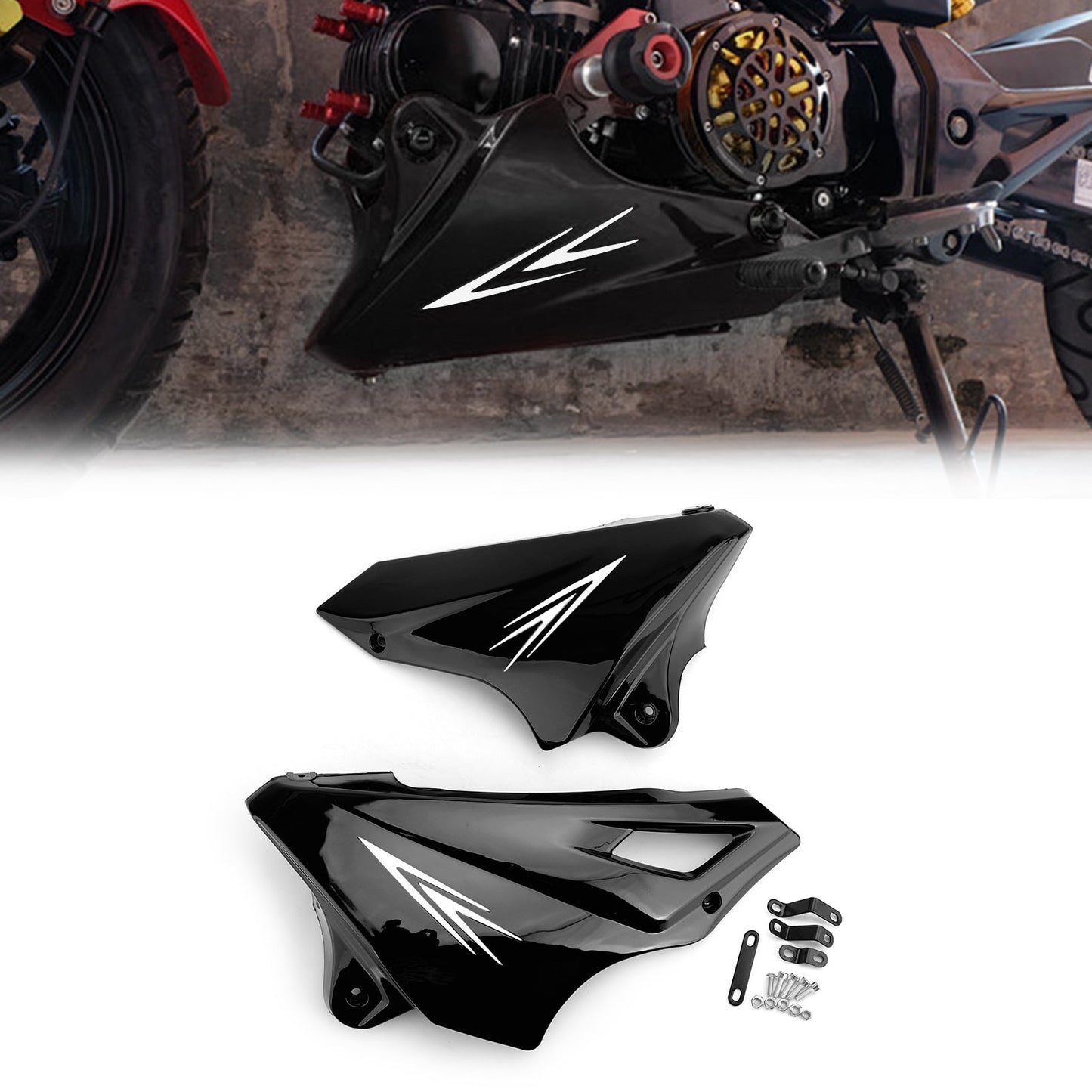 Motorcycle Engine Protector Guard For Honda MSX125SF 16-17 MSX125 13-16 Black