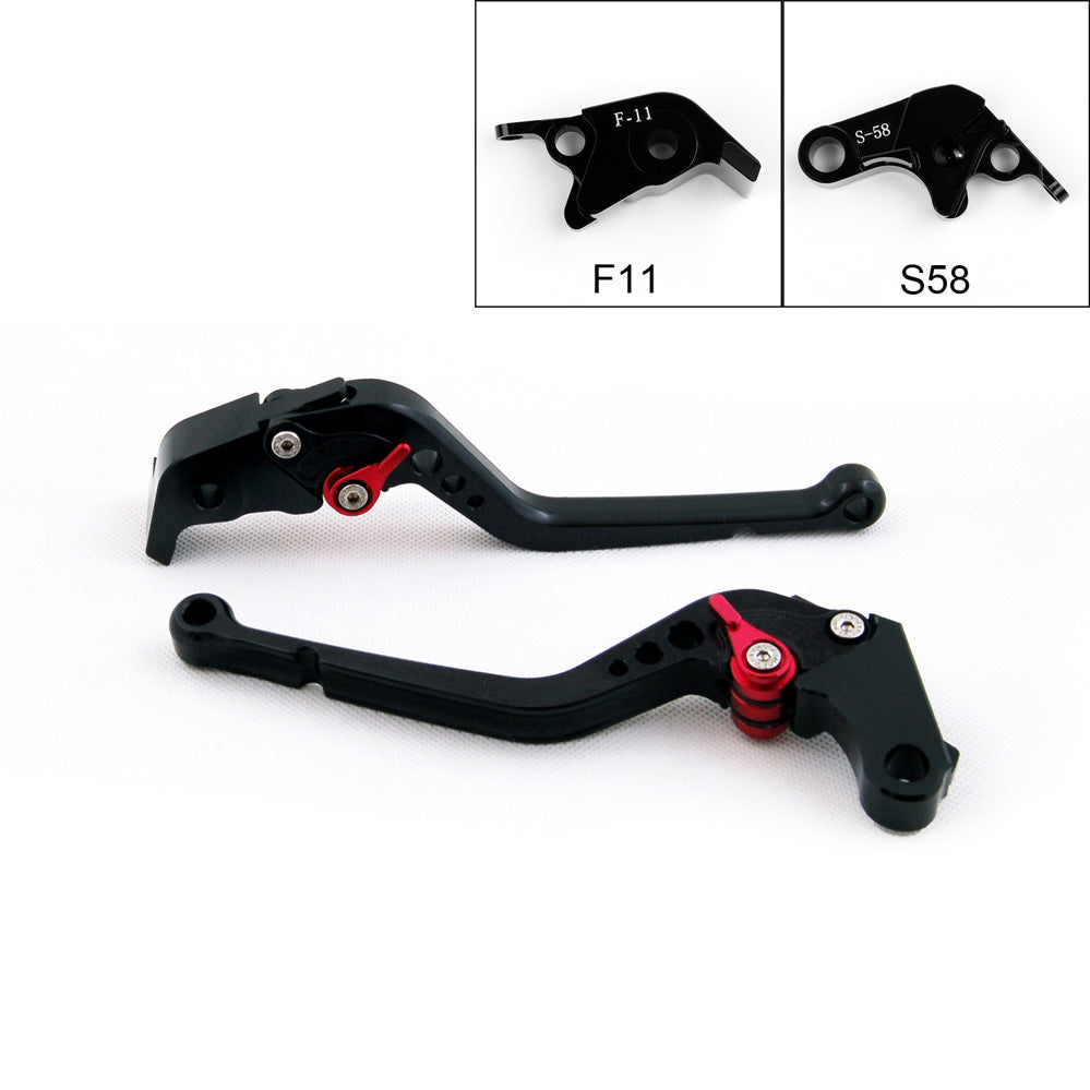 Long Brake Clutch Levers For Aprilia RSV4/RSV4 FACTORY 2009-2014 Black