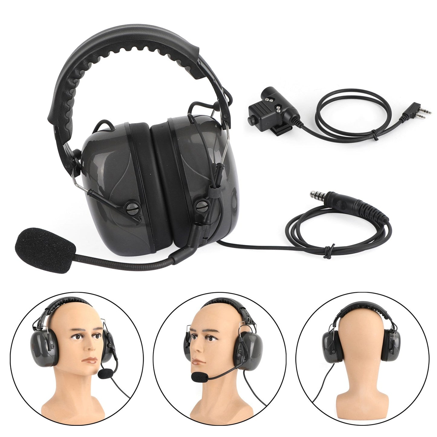 TK3107 TK3207 Kenwood BaoFeng Adjustable Noise Cancelling Headset