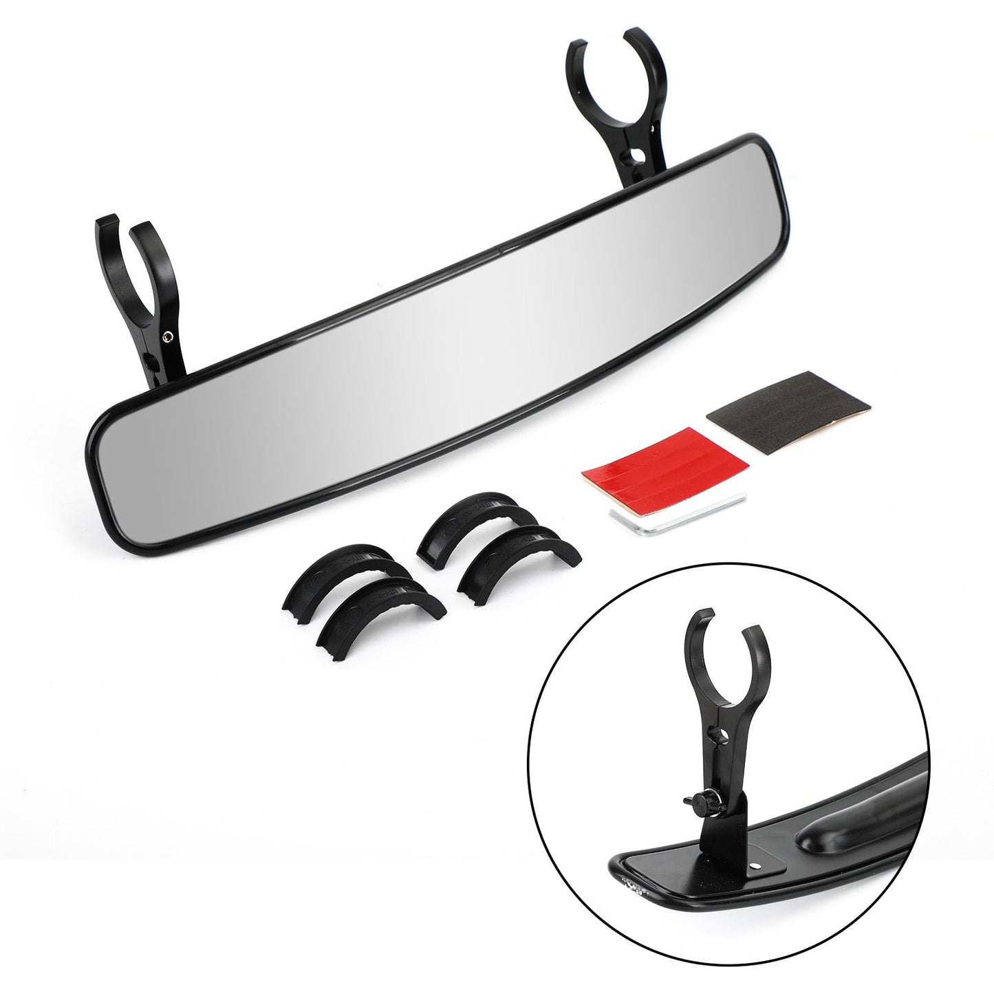 UTV 17" Rear View Mirror 2" Roll Bar Fit For Can-am Maverick STD XRS XMR XRS XXC