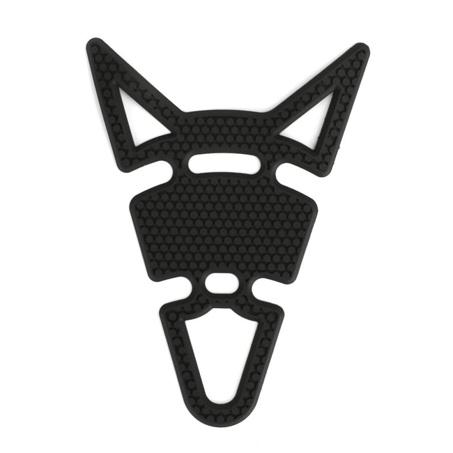 3D Black "Cat Ears" Rubber Gel Tank Pad Protector Sticker Motorcycle Motorbike