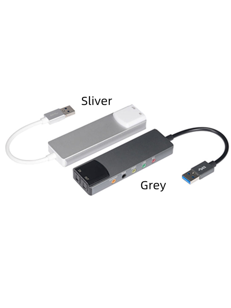 New Aluminum Alloy USB Optical Fiber SPDIF Card Computer External Multi-Function