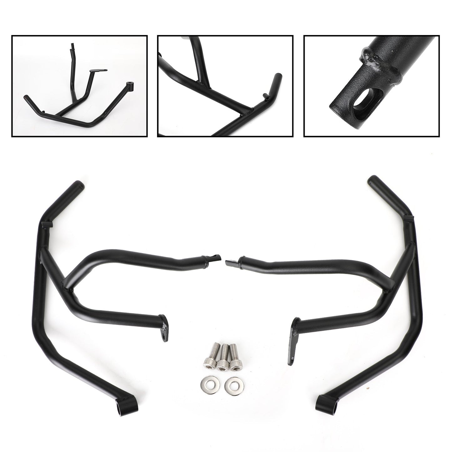 Upper Engine Guard Frame Crash Bar Steel Black For Bmw F900Xr F 900Xr 20-22 21