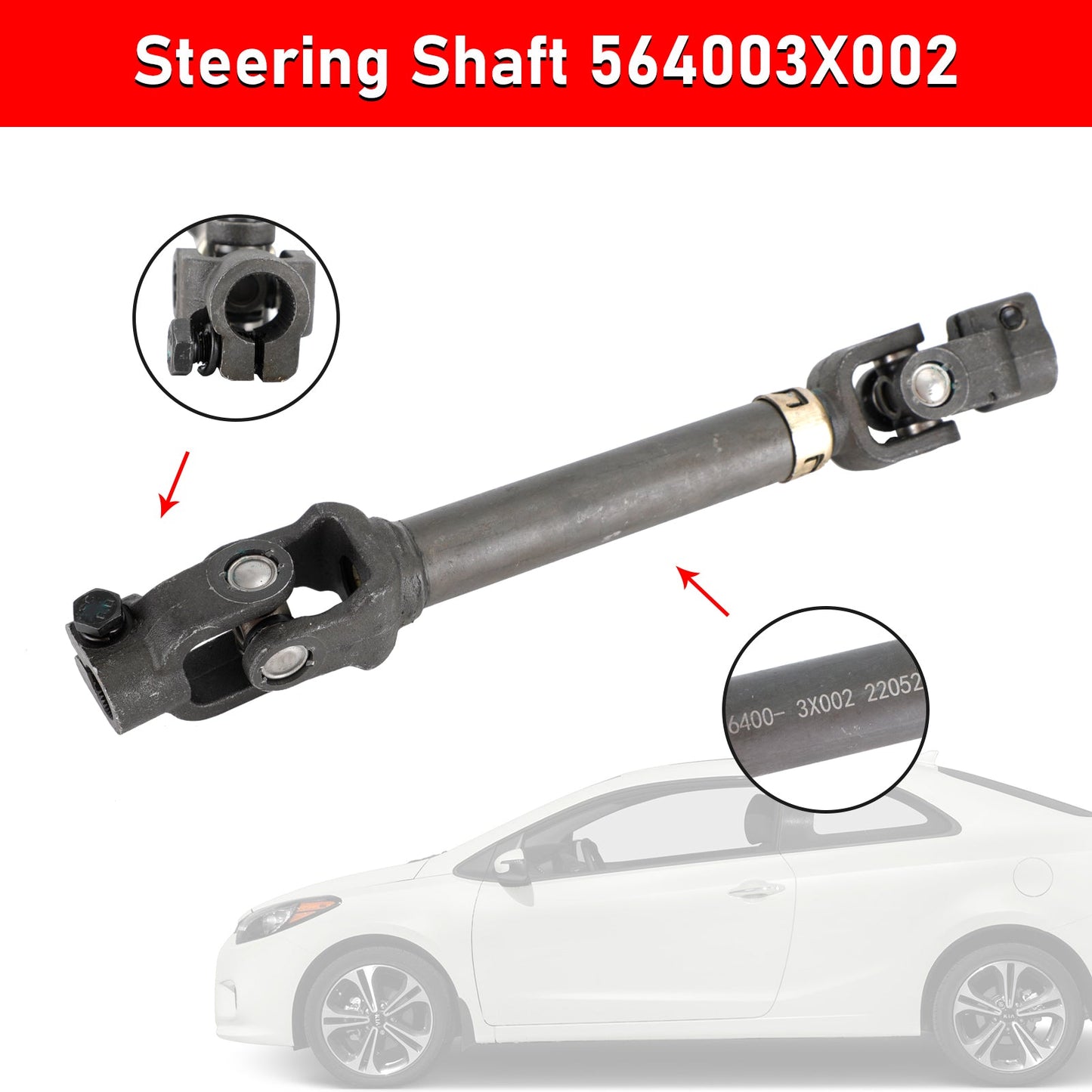 Intermediate Steering Shaft 564003X002 For Hyundai Elantra 2013 2014 2015