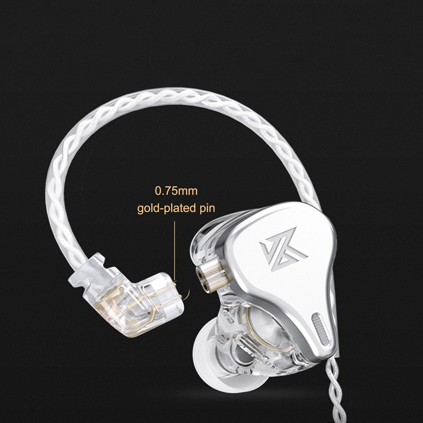 KZ ZSN Pro X 1BA+1DD In-Ear Hybrid Drive Metal HIFI Noise Cancelling Earbud Gold