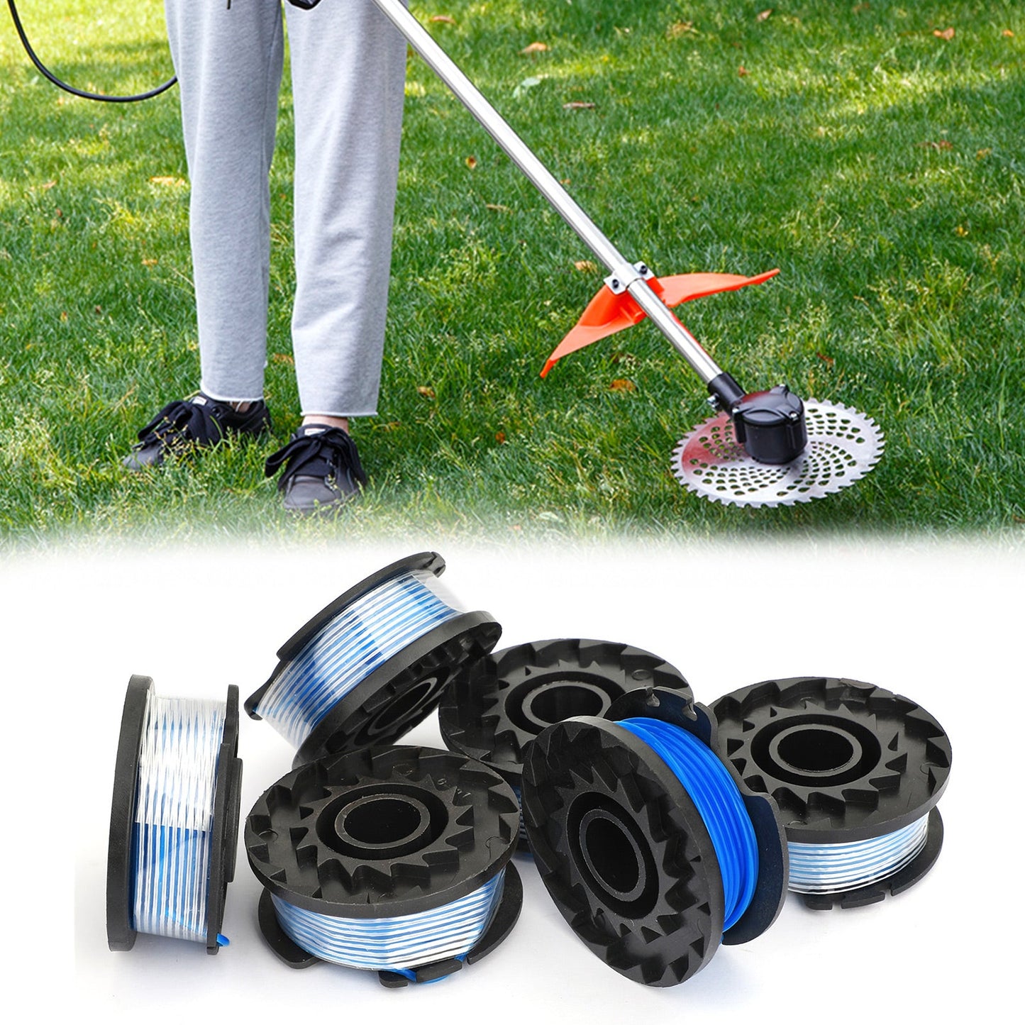 String Trimmer Line Replacement Spool 30ft 0.065 Cordless Trimmers Fit Greenworks