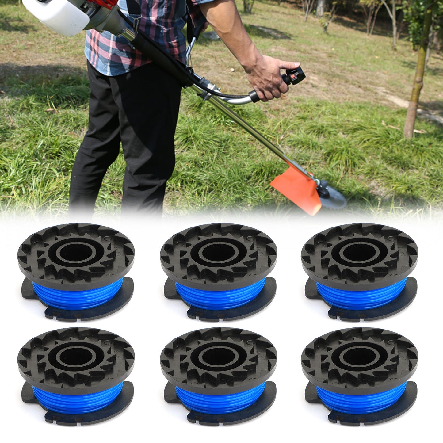 String Trimmer Line Replacement Spool 30ft 0.065" Cordless Trimmers Fit Greenworks