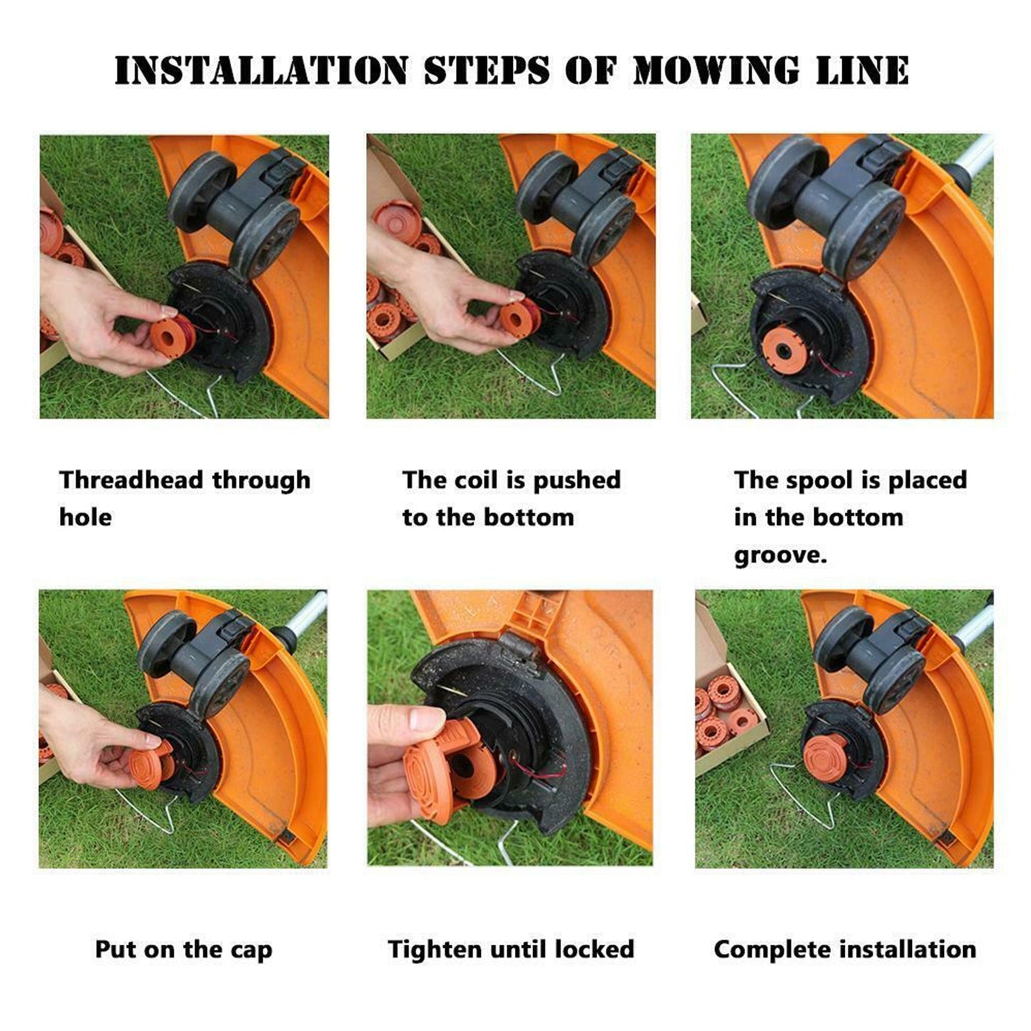 String Trimmer Line Replacement Spool 30ft 0.065" Cordless Trimmers Fit Greenworks