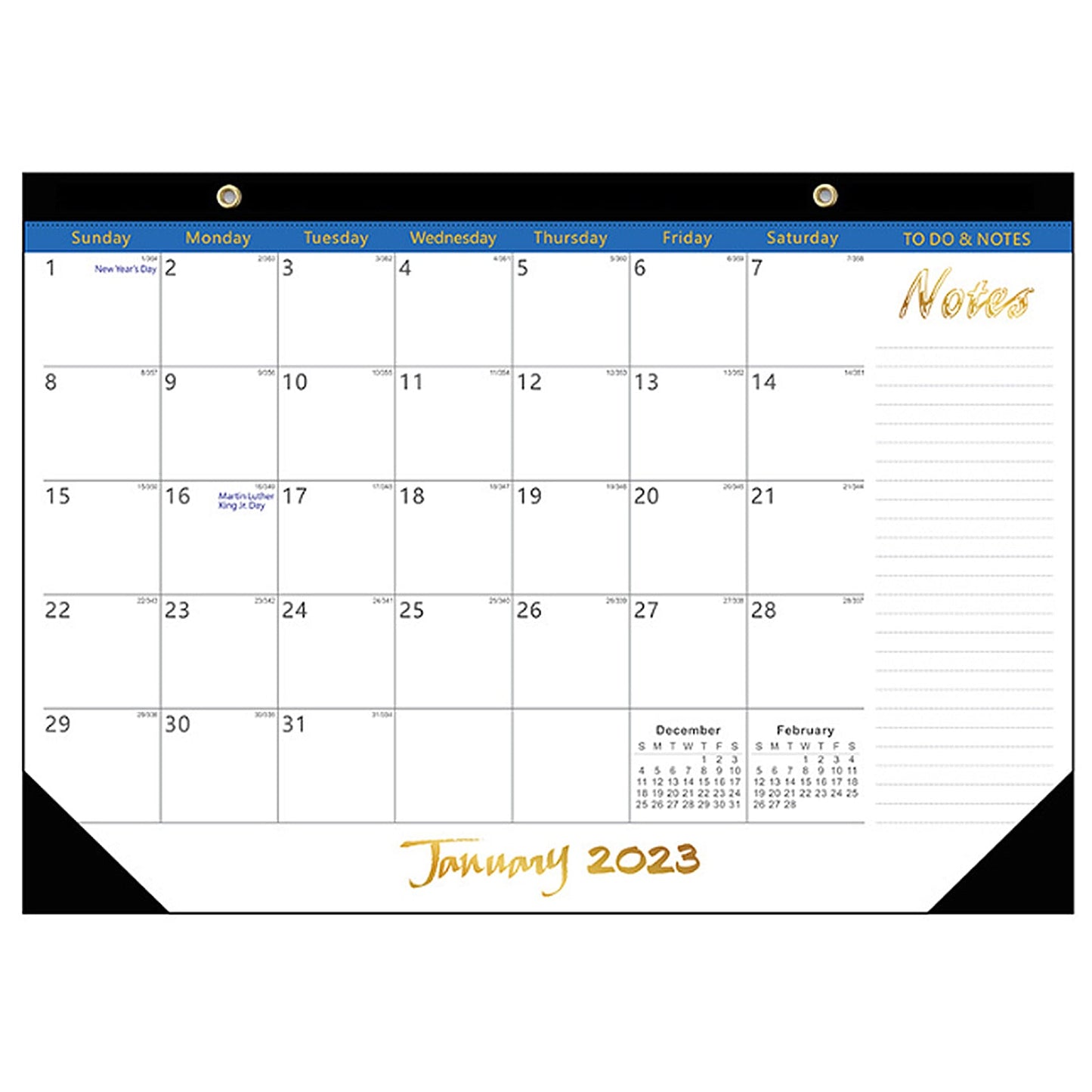 2023.1-2024.6 Calendar Brownline Home Office Monthly Desk Pad Calendar