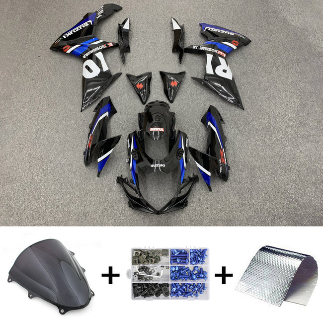 2011-2024 Suzuki GSXR 600/750 K11 Amotopart Injection Fairing Kit Bodywork Plastic ABS #101