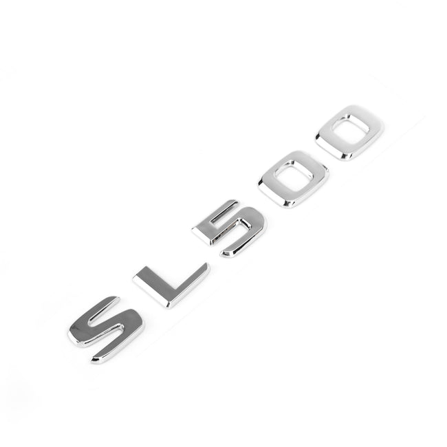 Trunk Rear Emblem Badge Chrome Letter Sl 500 For Mercedes R230 R231 Sl Sl500