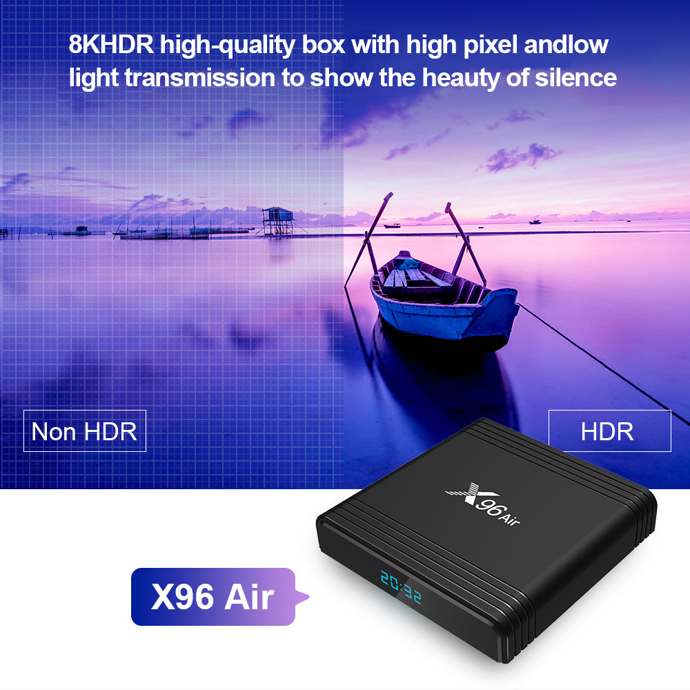 8K Android 9.0 32GB ROM 4GB RAM Wifi Media Player TV BOX Quad Core EU Plug