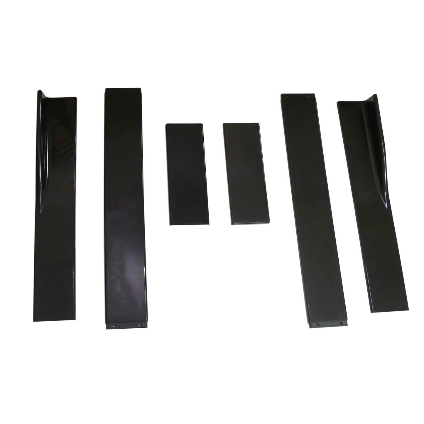 86.6" Universal Side Skirt Extensions Rocker Panel Splitters Lip Polypropylene