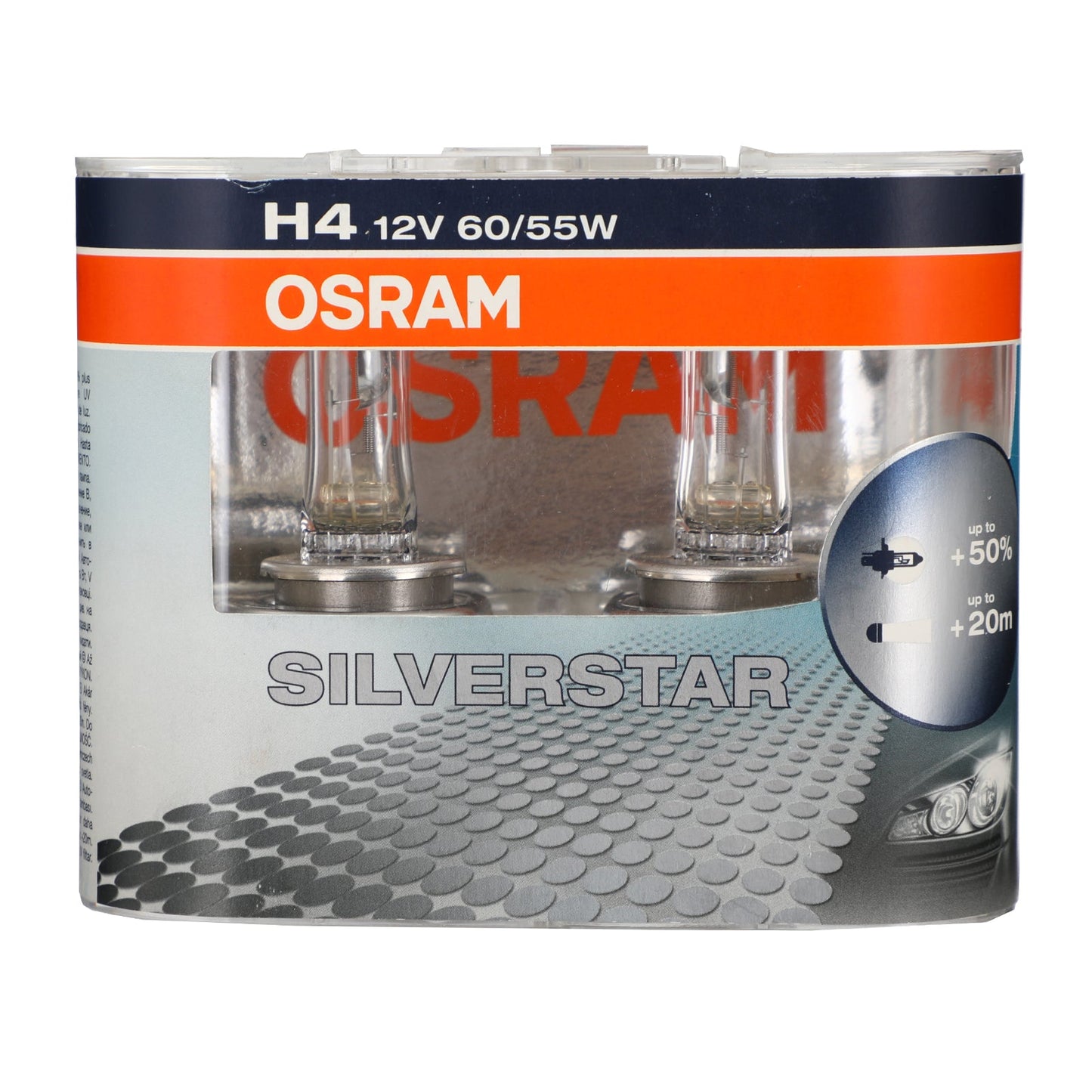 H7 64210SVS For OSRAM SILVERSTRA Headlight 12V55W +20M Up To 50% Light