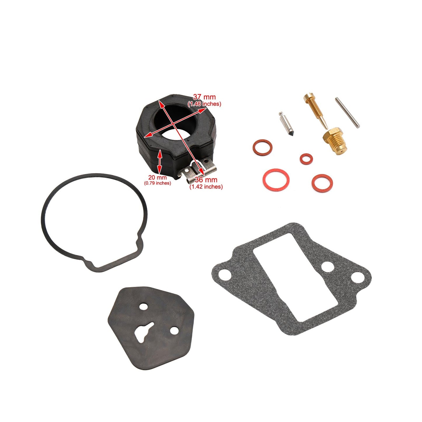 Carburetor Carb Rebuild Kit fit for Yamaha 9.9HP 15HP 6E7-W0093-01 6E7-W0093-02