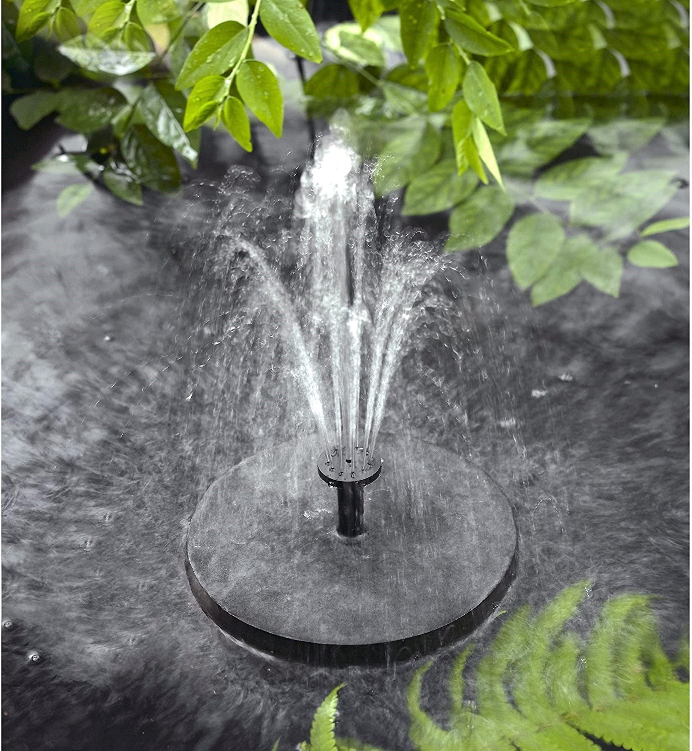 Bird Bath Solar Fountain Pump water mister Night Floating Garden