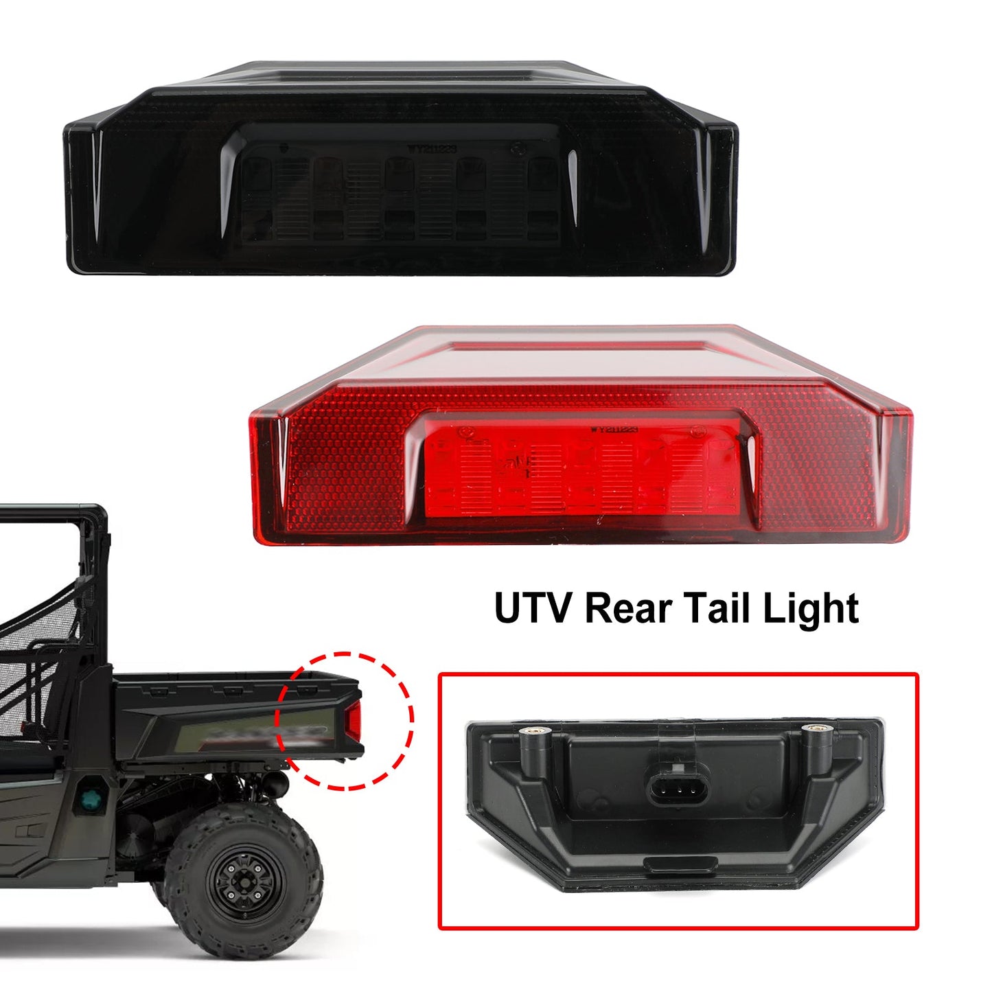 2412774 UTV Tail Light for Polaris Ranger Crew 570 XP 900 General 2013-2020 Black