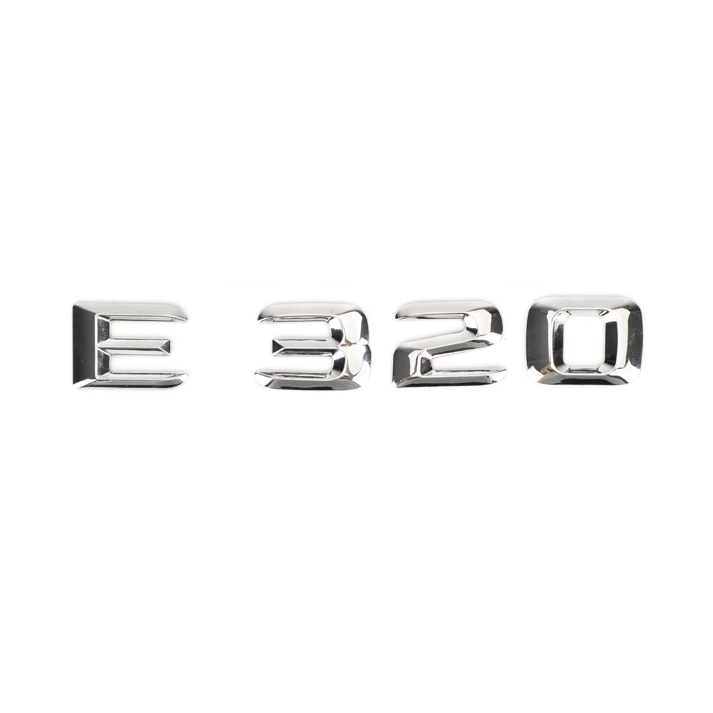 Rear Trunk Emblem Badge Nameplate Decal Letters Numbers Fit Mercedes E320 Chrome