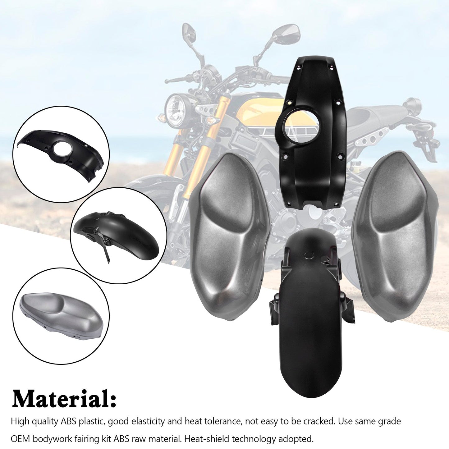 2016-2021 Yamaha XSR900 Injection ABS Plastic Bodywork Fairing Kit 001#