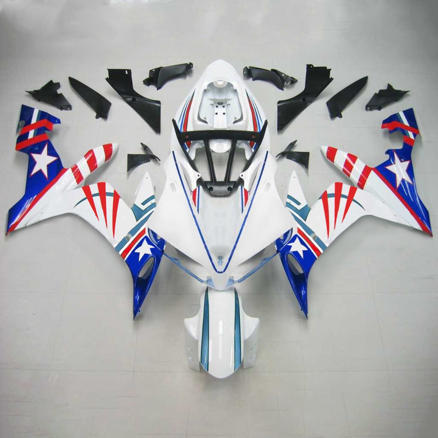 2004-2006 Yamaha YZF 1000 R1 Amotopart Injection Fairing Kit Bodywork Plastic ABS #119