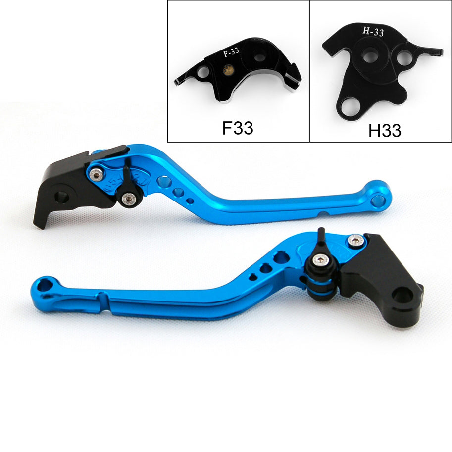 Long Brake Clutch Levers For Honda CB1000R 08-14 CBR1000RR/FIREBLADE 04-07 Black