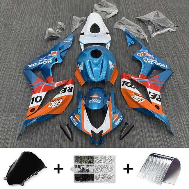 2007-2008 Honda CBR600RR F5 Injection Fairing Kit Bodywork Plastic ABS#186