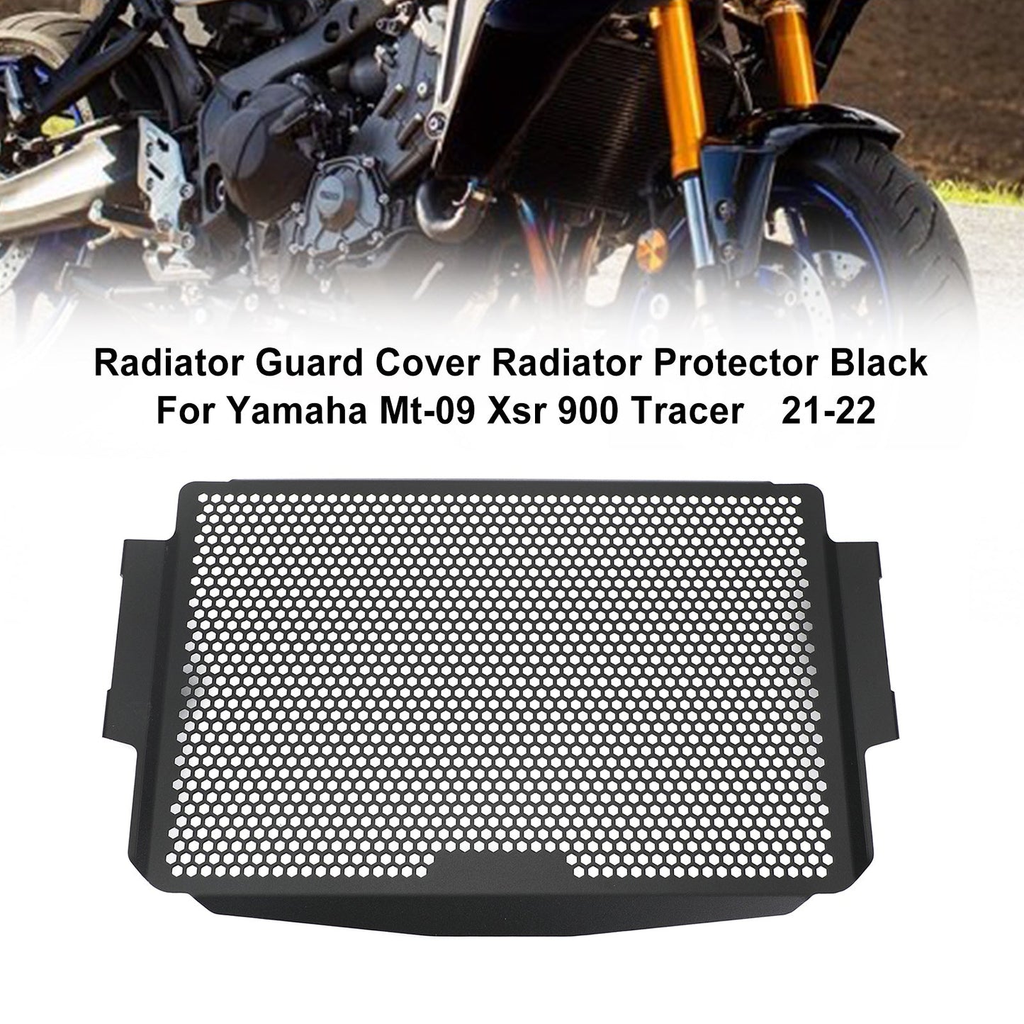 Radiator Guard Protector Radiator Cover Black For Yamaha Mt-09 Xsr 900 21-22