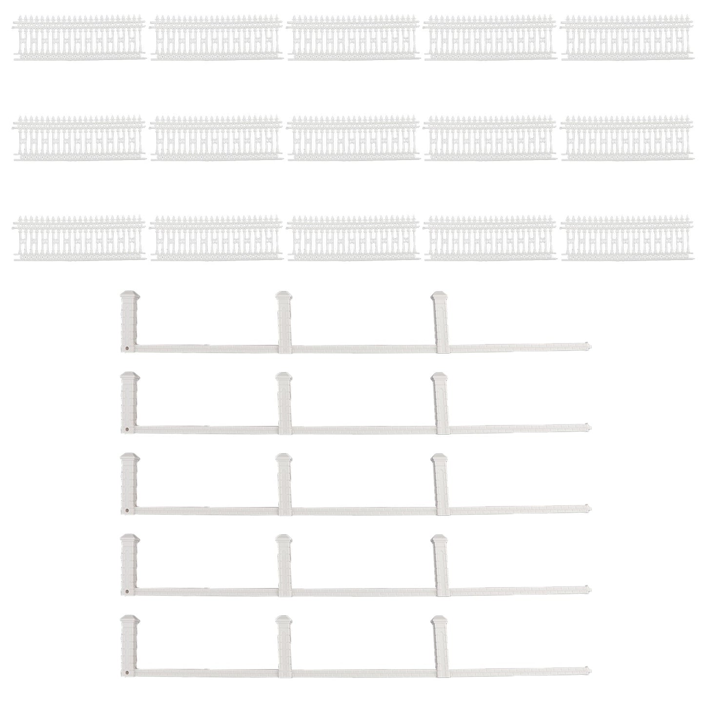 44.88" Detachable Fences for Model Train Railway 3x23cm 1:87 HO OO scale