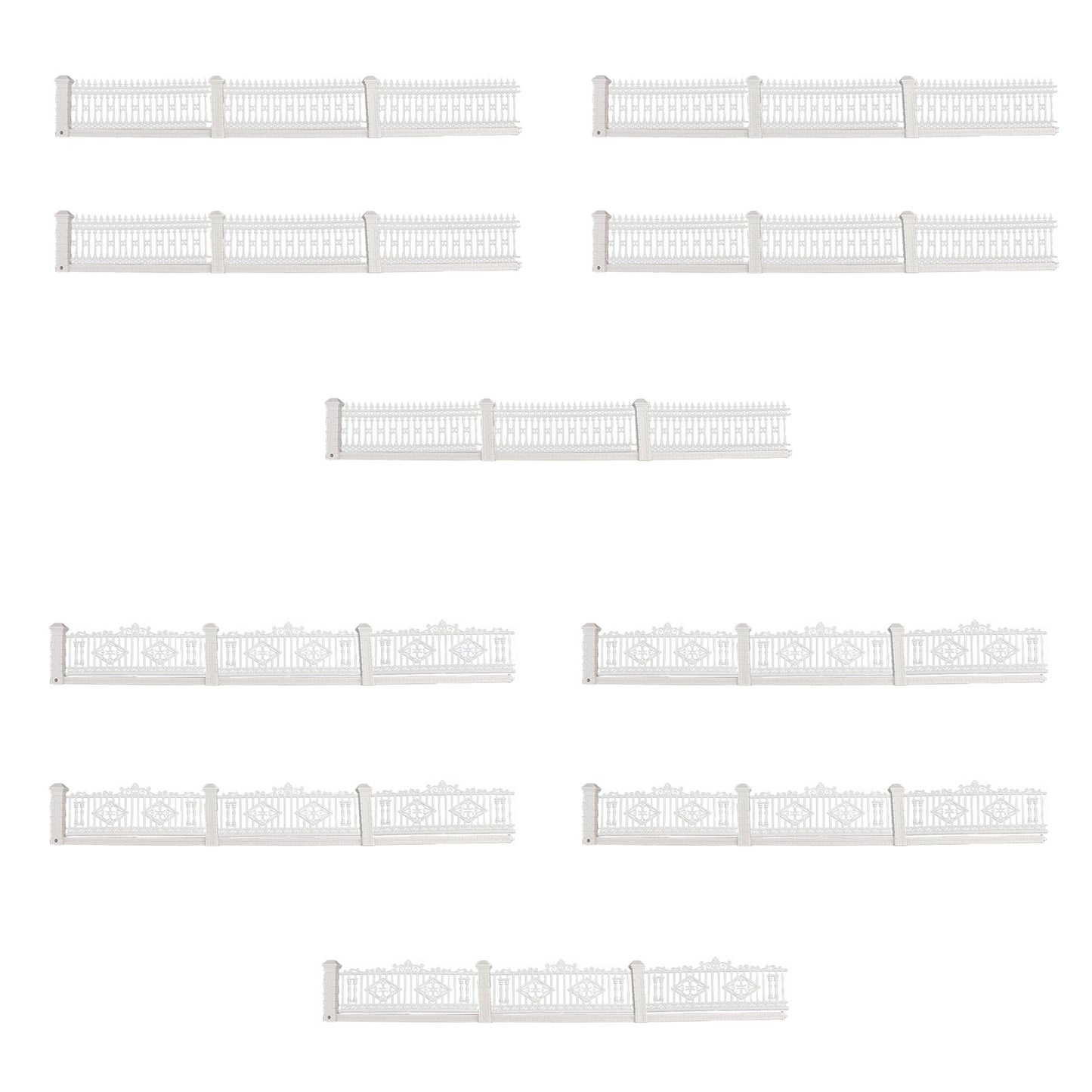 44.88" Detachable Fences for Model Train Railway 3x23cm 1:87 HO OO scale