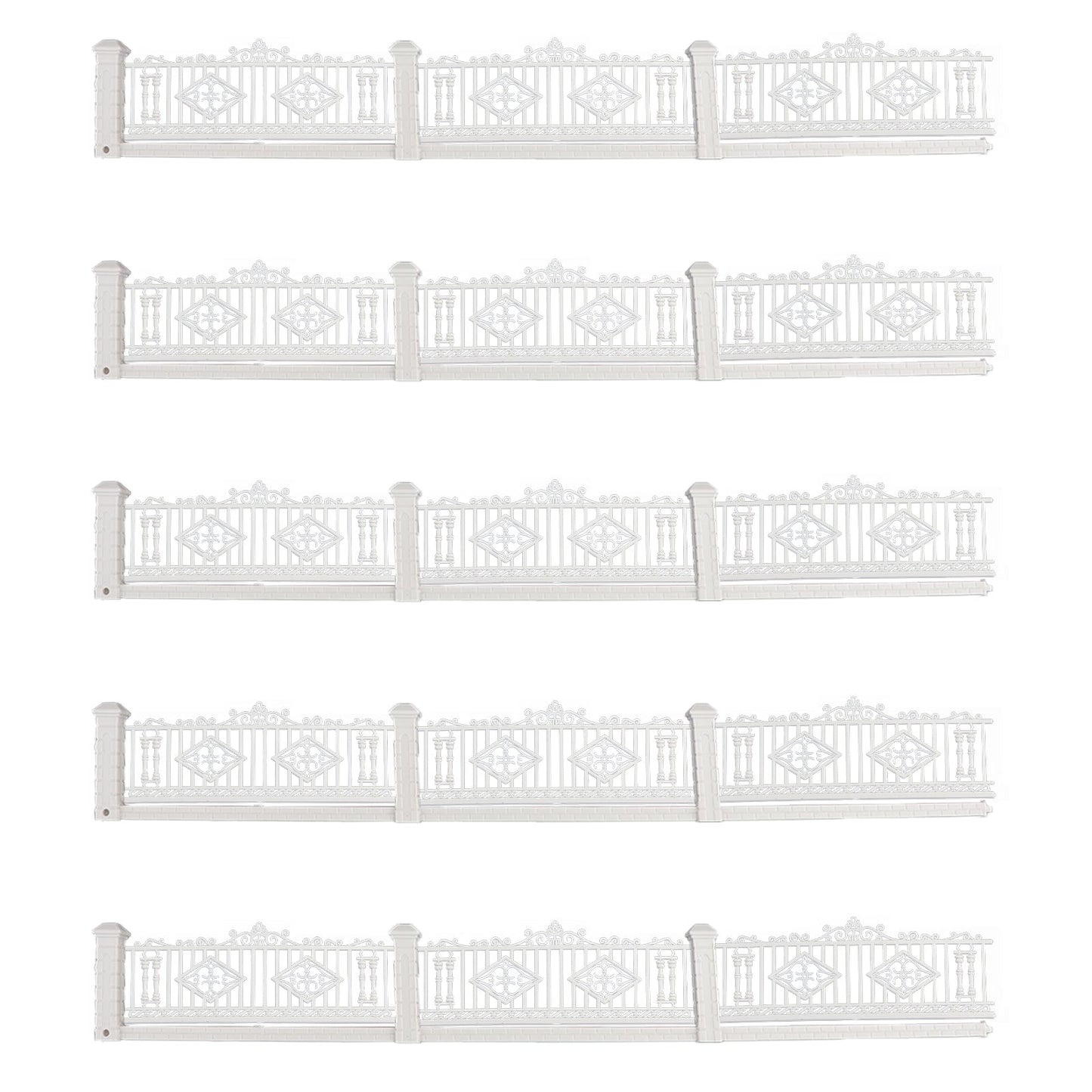 44.88" Detachable Fences for Model Train Railway 3x23cm 1:87 HO OO scale
